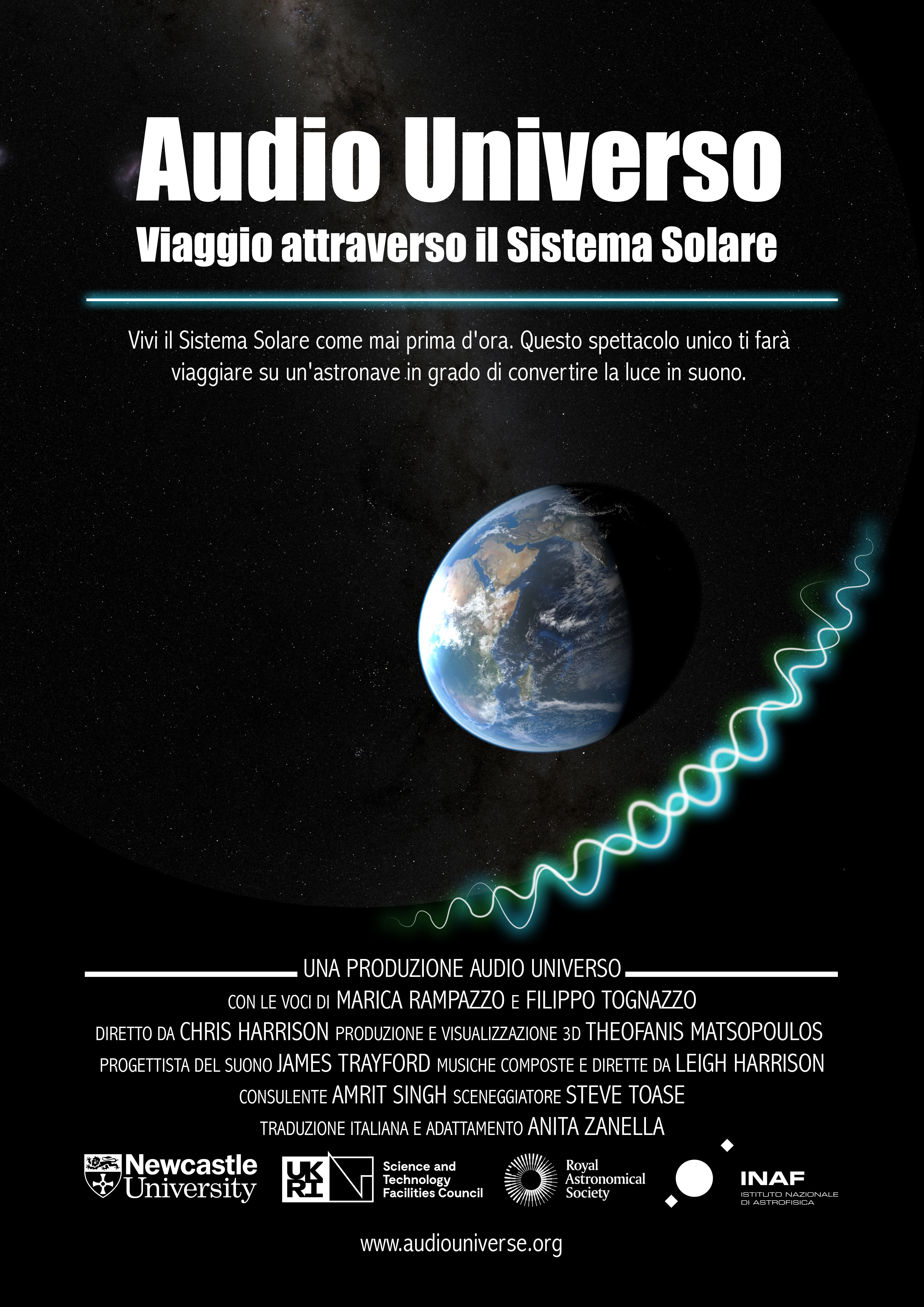 Audio Universo viaggio attraverso il Sistema Solare Poster ITA