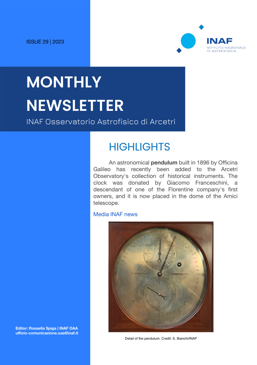 Monthly Newsletter INAF OAA 29 2023